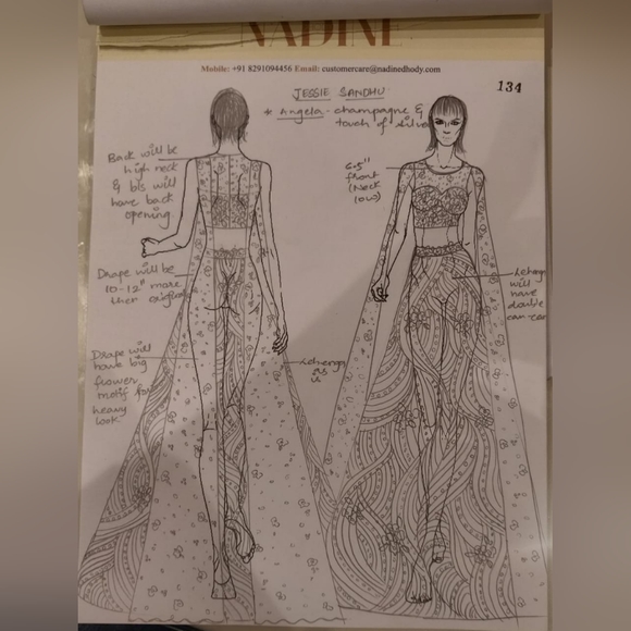 Designer Indian Lengha - Bridal - Picture 15 of 15